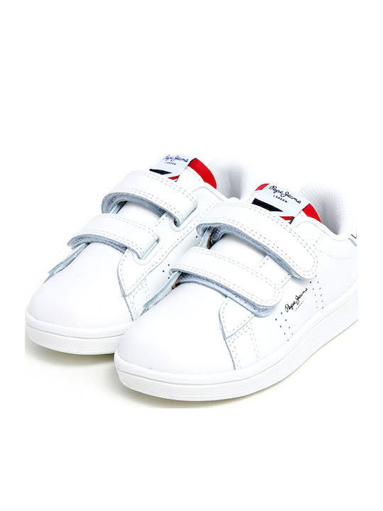 Player Basic Kinder Sneakers mit Klettverschluss Weiß