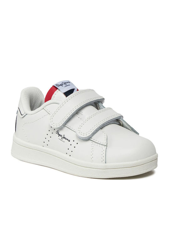 Player Basic Kinder Sneakers mit Klettverschluss Weiß
