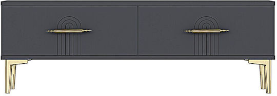 TV-Ständer Gold M120xP30xH41cm