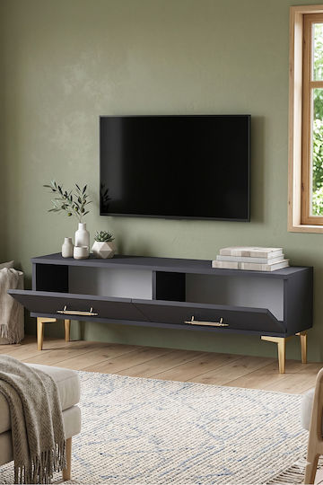 TV-Ständer Gold M120xP30xH41cm