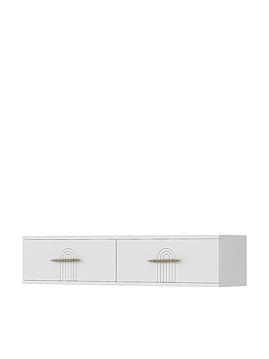 Έπιπλο Τηλεόρασης Χρυσό Μ120xΠ30xΥ26cm