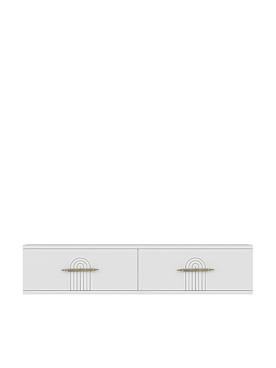 Έπιπλο Τηλεόρασης Χρυσό Μ120xΠ30xΥ26cm