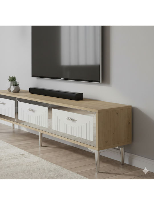 Έπιπλο Τηλεόρασης Χρυσό Μ180xΠ30xΥ41cm
