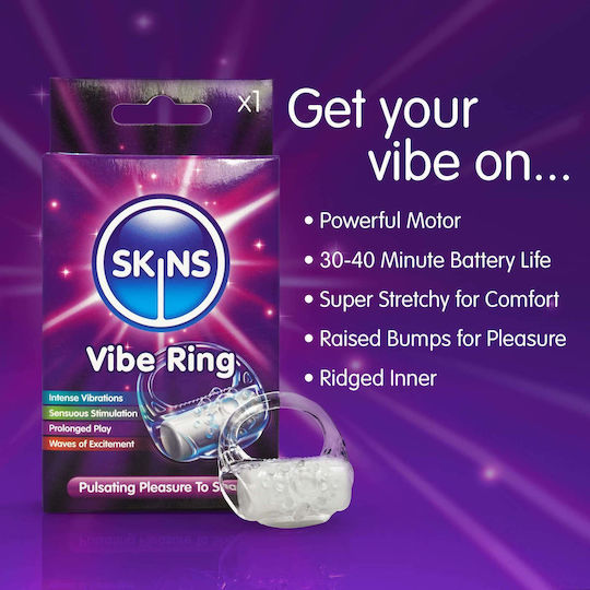 Δονούμενο Δαχτυλίδι Πέους Skins Vibe Ring Skins Sexual Health