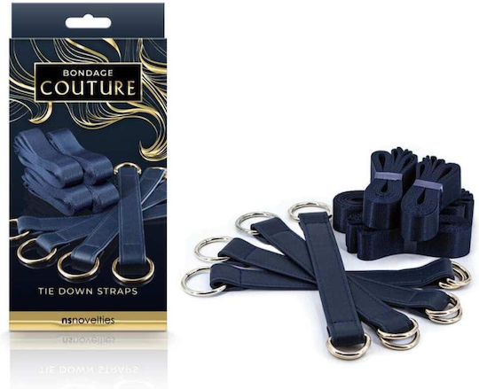 Ns Novelties Bondage Couture Set pentru Legare Membre curele de legare Blue