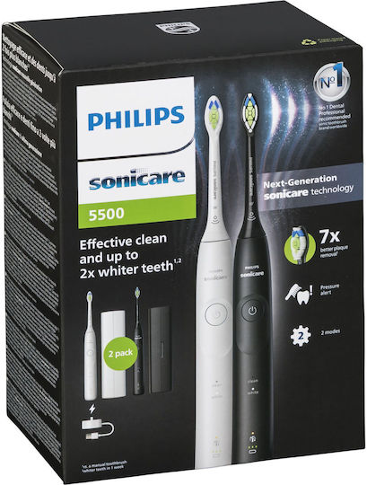 Philips Sonicare Electric Toothbrush with Pressure Sensor and Travel Case Navy Blue