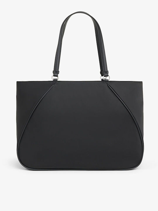 Geantă Shopper de Umăr Neagră