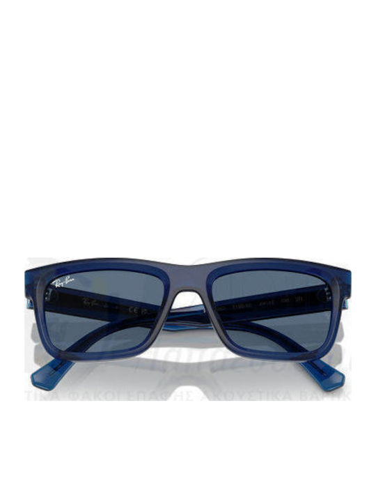 Ray Ban Herren Sonnenbrille mit Marineblau Kunststoff Gestell und Blau Linse RJ9196S 719080