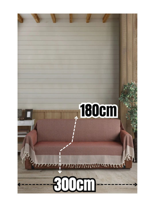 SteweHome Three-Seater Sofa Throw 180x300cm Bouldan