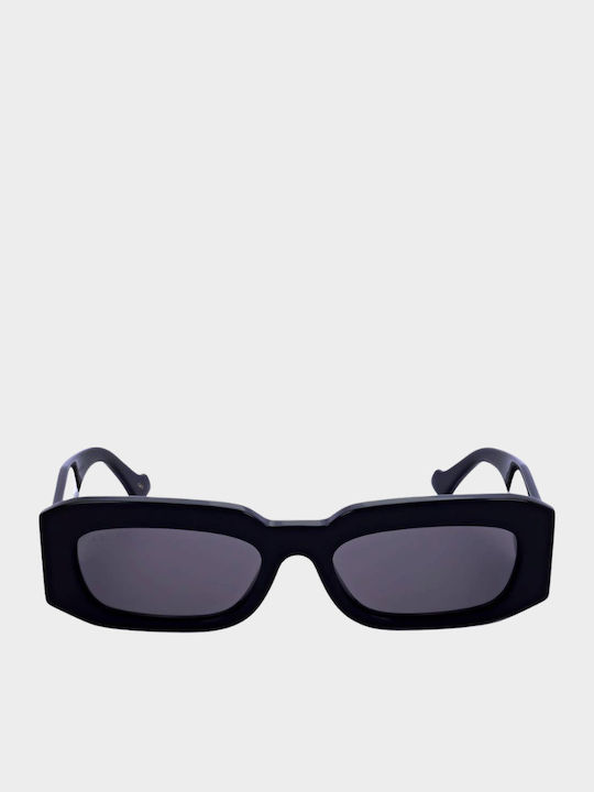 Gucci Unisex Γυαλιά Ηλίου με Μαύρο Κοκκάλινο Σκελετό και Γκρι Φακό GG1426S 001
