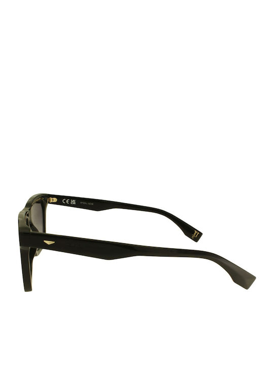 Police Men's Sunglasses With Black Horn-Rimmed Frame And Black Gradient Lens SPLR79 0700