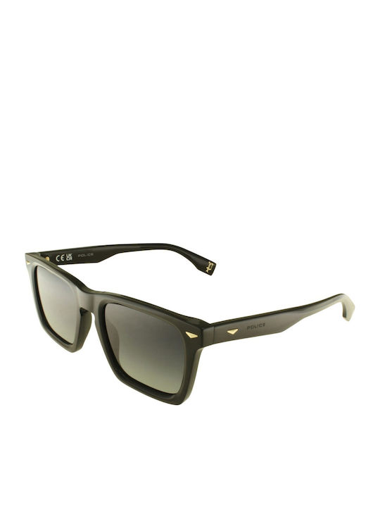 Police Men's Sunglasses With Black Horn-Rimmed Frame And Black Gradient Lens SPLR79 0700