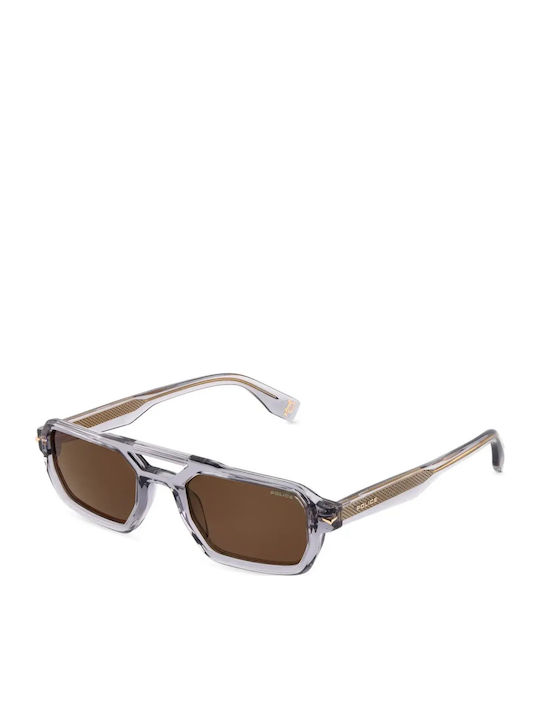 Police Unisex Sunglasses With Gray Frame And Gray Lens SPLU71E 04G0