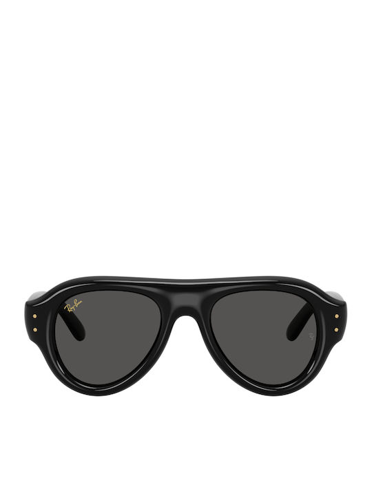 Ray Ban Unisex Γυαλιά Ηλίου με Μαύρο Κοκκάλινο Σκελετό