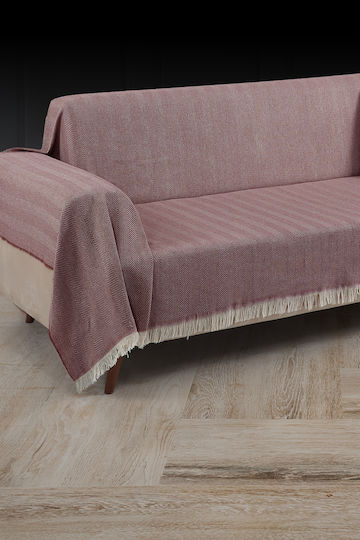 SteweHome Τριθέσιου Καναπέ Π180xΜ300cm Μπορντό SteweHome Τριθέσιου Καναπέ Π180xΜ300cm Μπορντό