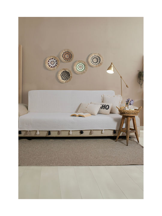 SteweHome Ριχτάρι Πολυθρόνας Πλεκτό 170x200εκ. Μπεζ