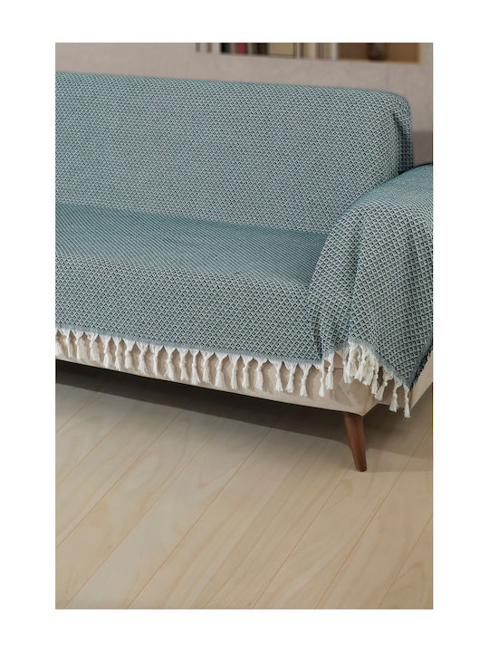 SteweHome Three-Seater Sofa Throw 180x300cm Grey