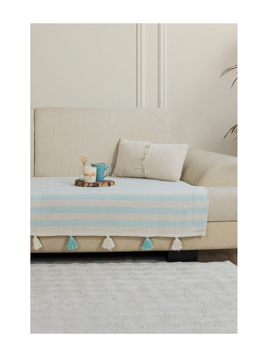 SteweHome Cuvertură Pentru Canapea De Fotoliu 115x201cm Cuvertură Canapea Cu Pompon