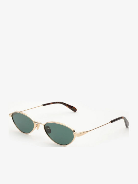 Gast Alba Unisex Ochelari De Soare Cu Ramă Metalică Auriu Și Lentilă Verde