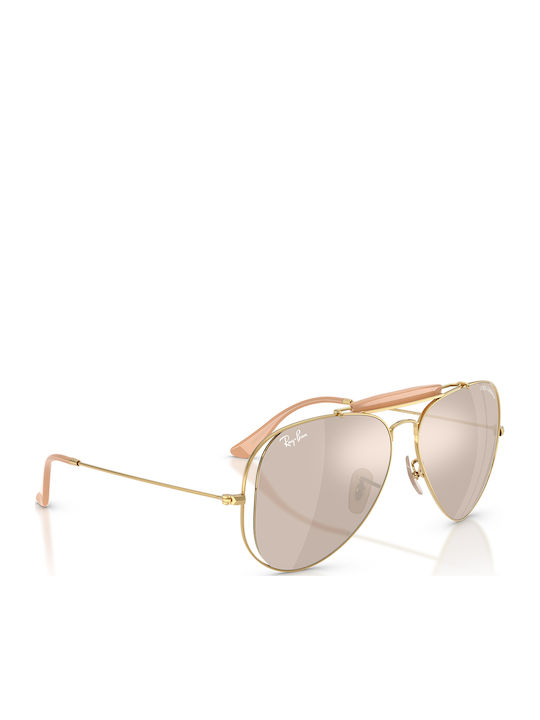Ray Ban Unisex Ochelari de soare cu Auriu Cadru și Aur Oglindă Lentilă RB3029M 001/0V