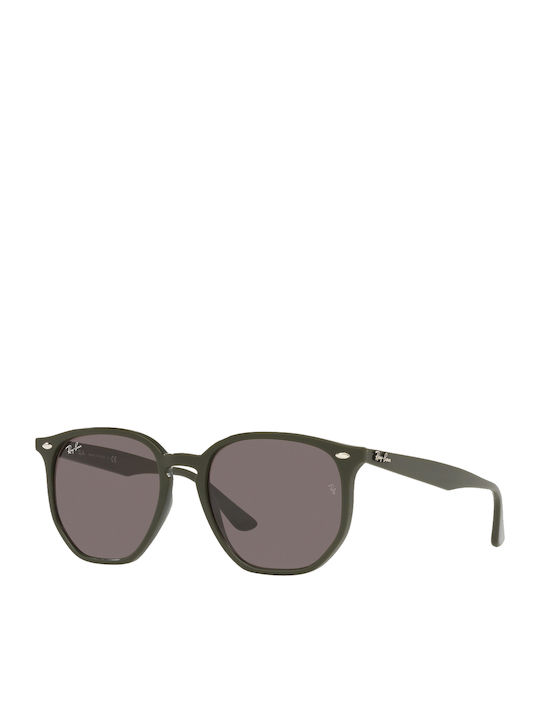 Ray Ban Unisex Sunglasses with Green Plastic Frame and Brown Lens RB4306 65757N