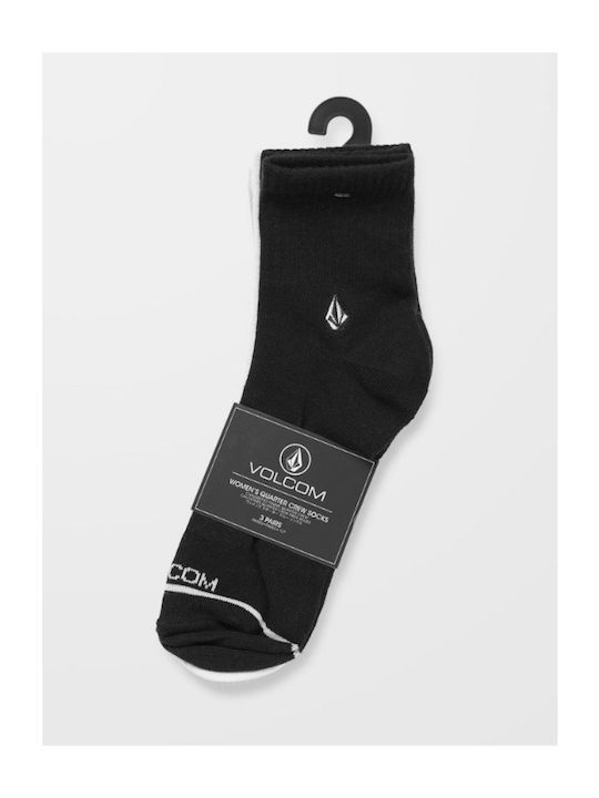 Volcom New Crew Γυναικείες Κάλτσες Πολύχρωμες 3Pack