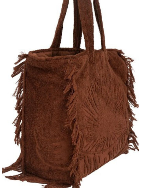 Sun of a Beach Terrycloth Brown Beach Bag