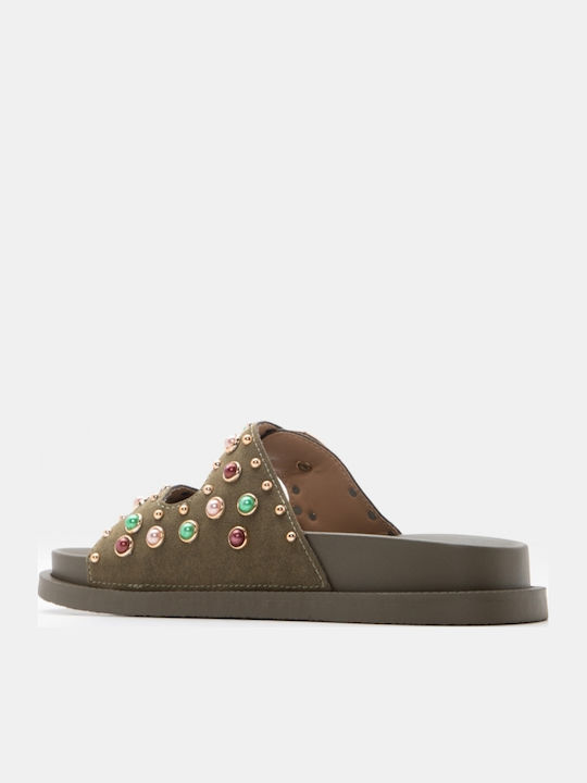 Γυναικεία Σανδάλια Flatforms Χακί