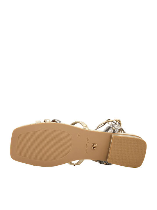 Sandale Casual Damă Din Piele Bej