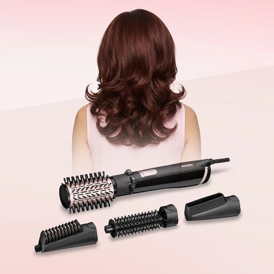 Babyliss Dry, Straighten & Style Ceramică Perie Electrică cu Aer & Cap Rotativ pentru Îndreptare și Bucle 1000W