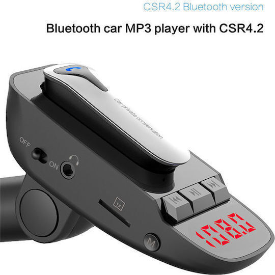SPV FM Transmitter Car with Bluetooth USB