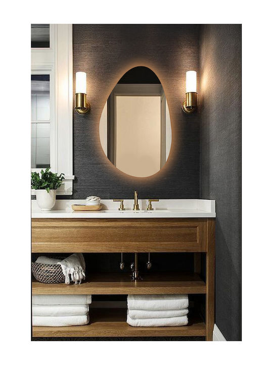 SteweHome Bathroom Mirror 35x55cm Yellow