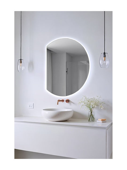 SteweHome Bathroom Mirror Led 65x70cm White