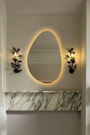 SteweHome Bathroom Mirror 35x55cm Yellow