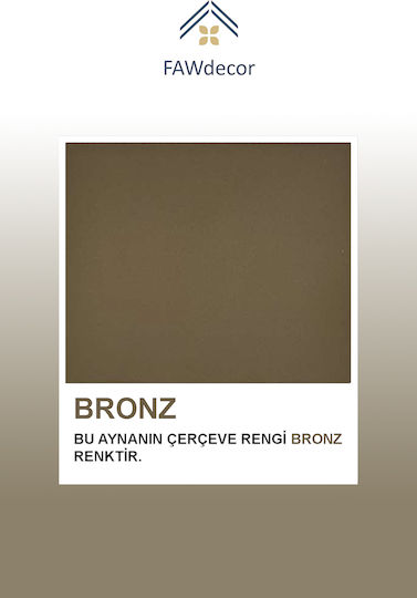 SteweHome STE-009843-V9541-129649 Καθρέπτης από Μέταλλο 60x60cm Μπρονζέ SteweHome STE-009843-V9541-129649 Καθρέπτης από Μέταλλο 60x60cm Μπρονζέ