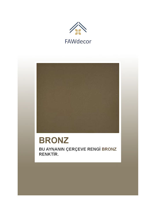 SteweHome Oglindă de Baie din MDF 55x70cm Bronz