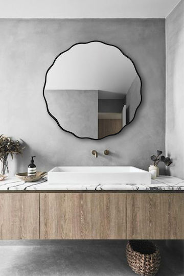 SteweHome Bathroom Mirror 80x80cm Gray