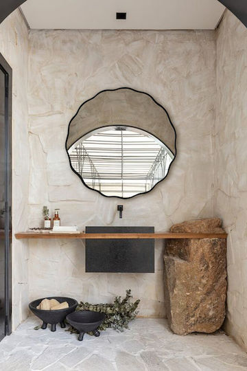 SteweHome Bathroom Mirror 80x80cm Gray