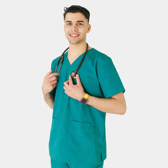 Dr. Scrub Unisex Ιατρική Μπλούζα Πράσινη
