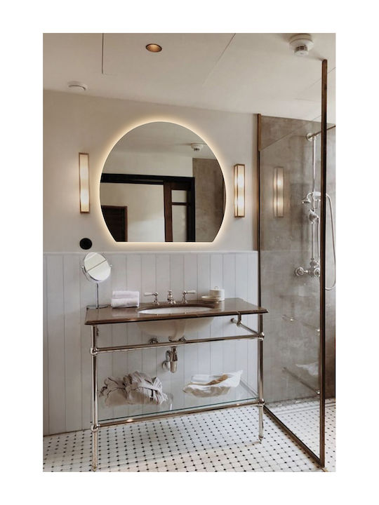 SteweHome Bathroom Mirror Led 35x40cm Yellow
