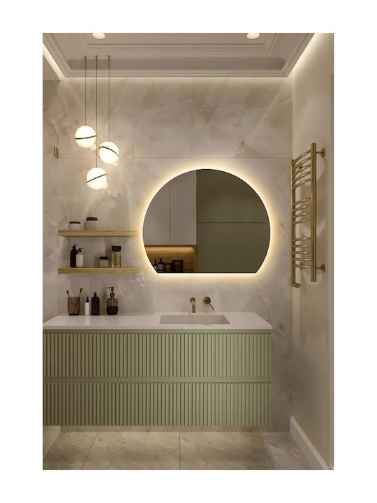 SteweHome Bathroom Mirror Led 35x40cm Yellow