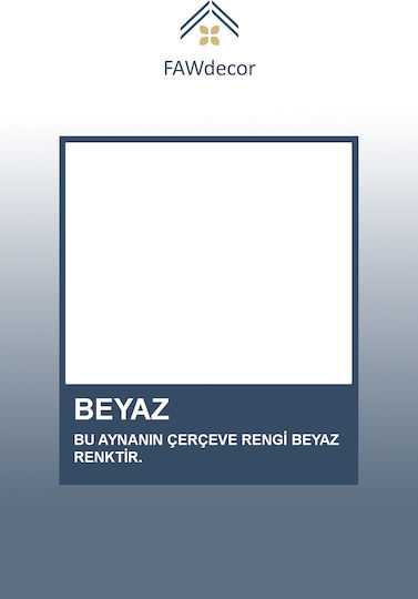 SteweHome Καθρέπτης Μπάνιου από MDF 80x105cm Λευκός