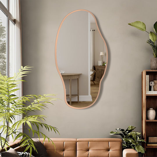 SteweHome Ασύμμετρος Καθρέπτης Μπάνιου 120x65cm Μπρονζέ