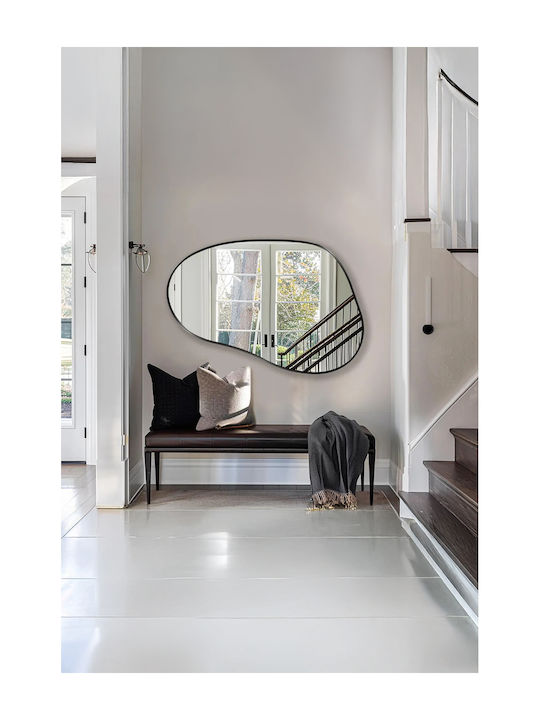 SteweHome Bathroom Mirror Made of MDF 70x90cm Gray