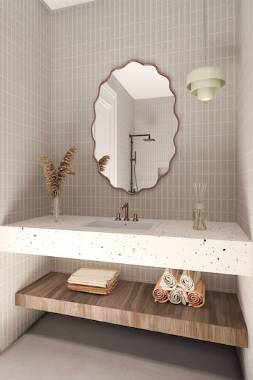 SteweHome Bathroom Mirror 100x55cm White