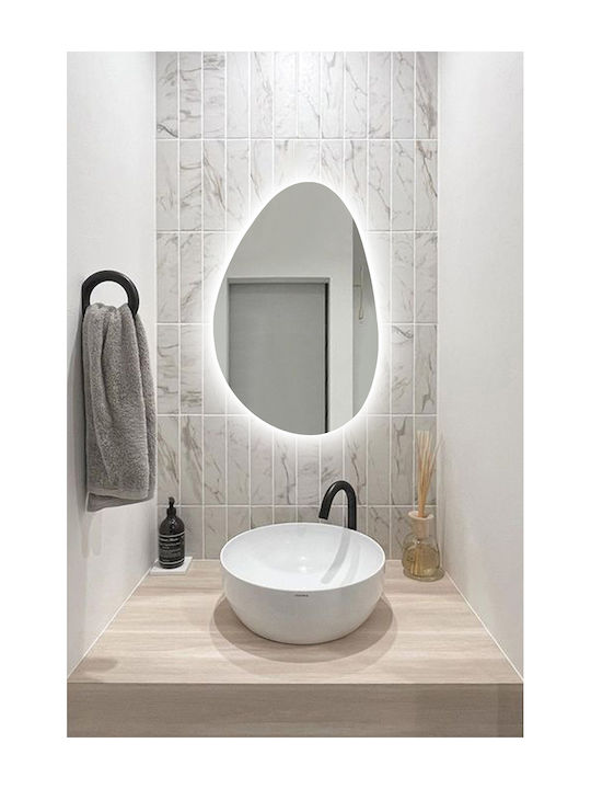 SteweHome Badezimmerspiegel 50x75cm Weiß