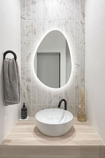 SteweHome Badezimmerspiegel 50x75cm Weiß