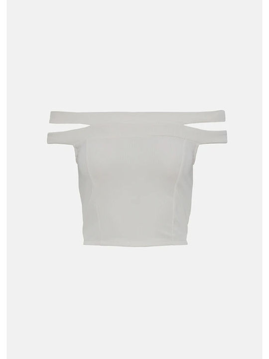 Γυναικείο Crop Top Off White