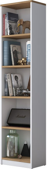 White Bookcase 40x25x161.8cm