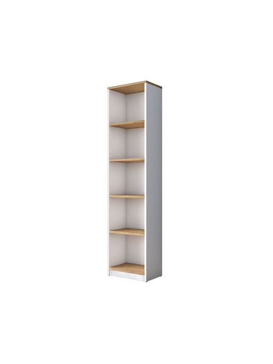 Weißes Bücherregal 40x25x161,8cm